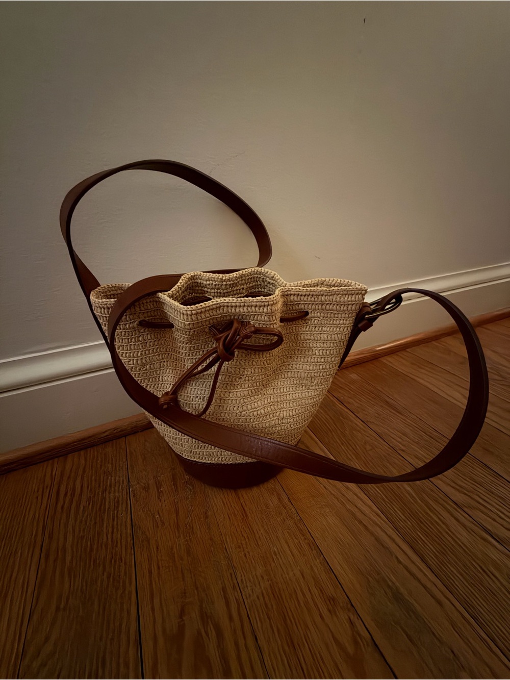 Sezane Mini Farrow Rattan Bag - Picture 2 of 2